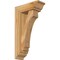 Ekena Millwork Imperial Traditional Rough Sawn Bracket w/ Offset Brace, Western Red Cedar, 6"W x 16"D x 28"H BKT0604X16X28IMP01RWR - alternate 1